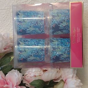 Lilly Pulitzer Acrylic Lo-ball Glasses NIP